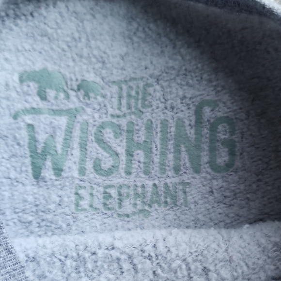 Stylish Gray Sweatshirt with Blue Text for Kids - Picture 2 of 3